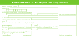 Zaświadczenie - Oney.com.pl