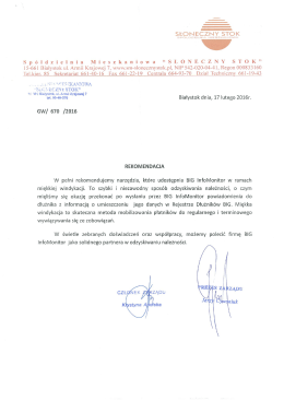 Sp&oacute;łdzielnia Mieszkaniowa "SŁONECZNY STOK"