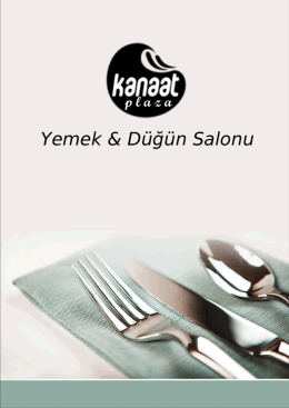 Yemek & Düğün Salonu - Kanaat Plaza Yemek ve Düğün Salonları