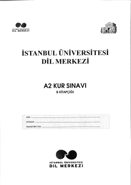 İSTANBUL ÜNİVERSİTESİ DİL MERKEZİ