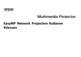 EasyMP Network Projection Kullanım Kılavuzu