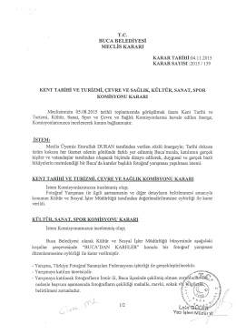 Cevre Saglik Komisyon Karari 04/11/2015