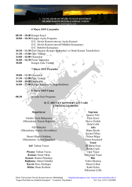 Hakem Formu Formatı - 1. Uluslararası Müzik ve Dans Kongresi