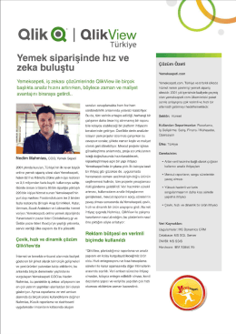 Qıiin | oıikview - QlikView T&uuml;rkiye