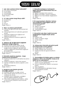 a4 yarısma soruları