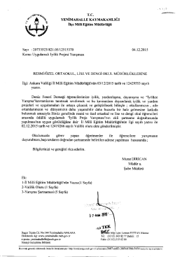 İyilik Proje Yarışması - YENİMAHALLE