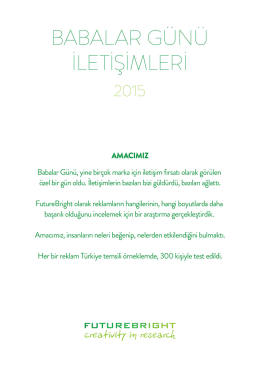 Babalar G&uuml;n&uuml; İletişimleri, 2015