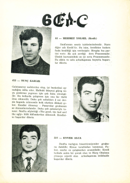 1969 Pertevniyal Lisesi Mezuniyet Yıllığı 6 Edebiyat / C