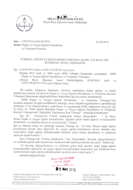 Hayat Boyu Oğrenme Genel M&uuml;d&uuml;rl&uuml;ğ&uuml;