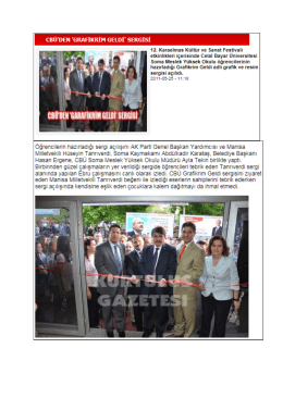 CEI&Uuml;`DEH `G R&Aring;FİIERİH GELDİ` SERGİSİ