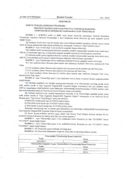 Tehlikeli Maddelerin Karayoluyla Taşınması Hakkında Y&ouml;netmelikte