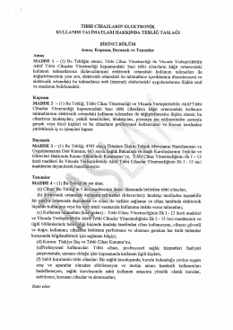 tıbbi cihazların elektronik kullanım talimatları hakkında
