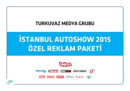 istanbul autoshow 2015 özel reklam paketi turkuvaz medya grubu