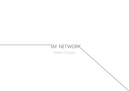 TAF Network Tanıtım Dosyası