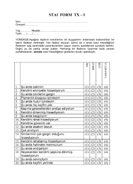 durum belirleme staı tx