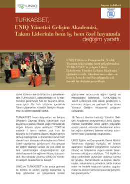 TURKASSET UNIQ Eğitim ve Danışmanlık, Varlık Yönetim