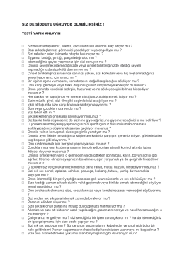 ailenizde şiddet var mı? (test)