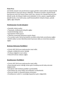 Çok farklı amaçlar için preslenmesi uygun görülen materyallerin