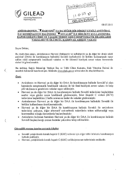 Amiodaronun, harvoni yada diğer bir direkt etkili antiviral ile