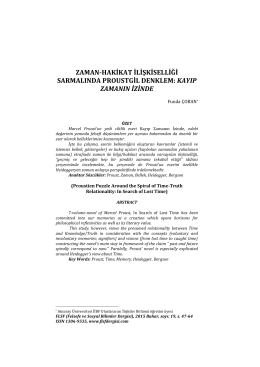 Tam metin/full text - Flsf-Felsefe ve Sosyal Bilimler Dergisi