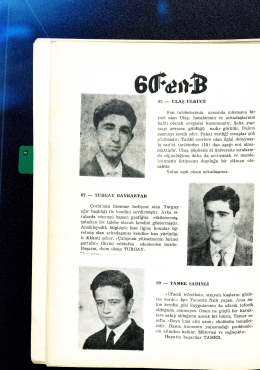 1969 Pertevniyal Lisesi Mezuniyet Yıllığı 6 Fen / B