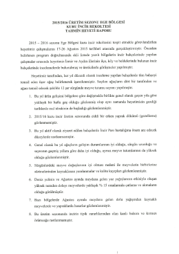 2015 / 2016 kuru incir rekolte raporu i&ccedil;in