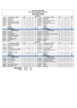 2014 Ders Kataloğu - Sağlık Hizmetleri Meslek Y&uuml;ksekokulu