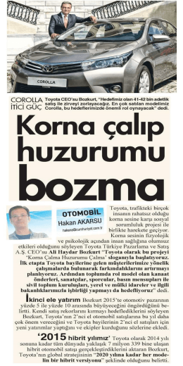 Cumhuriyet - Korna &Ccedil;alip Huzurumu Bozma
