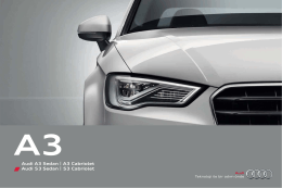 Audi A3 Sedan | A3 Cabriolet Audi S3 Sedan | S3 Cabriolet