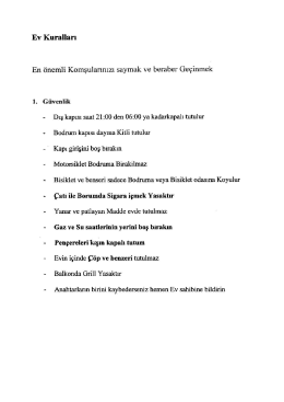 Ev Kuralları - SWG Sangerhausen