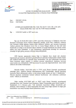 &Ccedil;EVRESEL ETKI DEGEIgLENDIBMESı IZIN