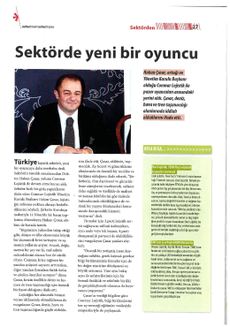 Lojiport - Sekt&ouml;rde Yeni Bir Oyuncu