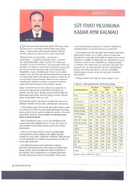 s&uuml;t d&uuml;nyası dergisi temmuz-ağustos 2015