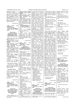 Tescil Ticaret Sicil Gazetesi