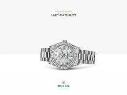Rolex Datejust 31 Saati : Çerçeve kulakları pırlantalı 18 kt beyaz