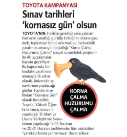 Vatan - Sınav Tarihleri `kornasiz G&uuml;n` Olsun
