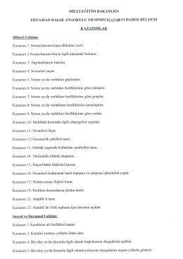 MİLLİ EĞİTİM BAKANLIĞI ERYAMAN BAŞAK ANAOKULU 5/B sıNıFı