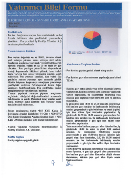 iş portf&ouml;y &uuml;&ccedil;&uuml;nc&uuml; kısa vadeli bor&ccedil;lanma ara&ccedil;ları fonu