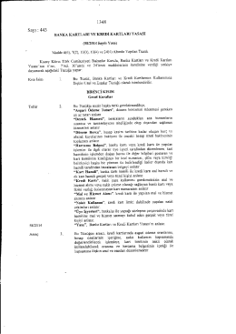 58-2014 B.Kartları ve K.Kartları Yasası altında Tuzuk