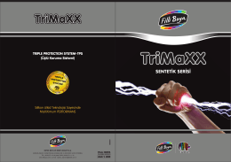 Caparol TriMaXX® Sentetik Serisi Broşürü