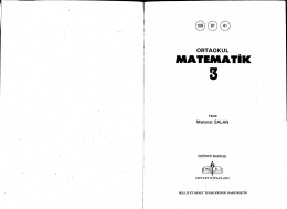 Matematik Orta 3, Mehmet Salan, 1982