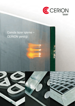 Camda lazer işleme – CERION yeniliği