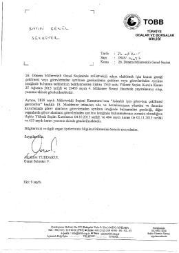 26. D&ouml;nem Milletvekili se&ccedil;imleri- istifa