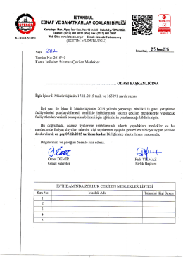40 nolu genelge 2015