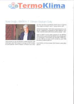 Vural Eroğlu, ISKAV`ın 7. Dönem Başkanı Oldu