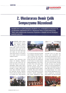 2. Uluslararası Demir &ccedil;elik