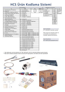 HCS &Uuml;r&uuml;n Kodlama Sistemi
