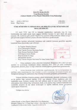 ankara küçük ve orta ölçekli mükellefler grup başkanlığı yazısı