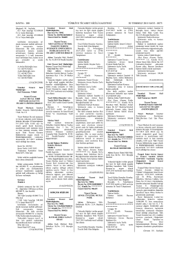 sayfa : 100 türkiye ticaret sicili gazetesi 30 temmuz