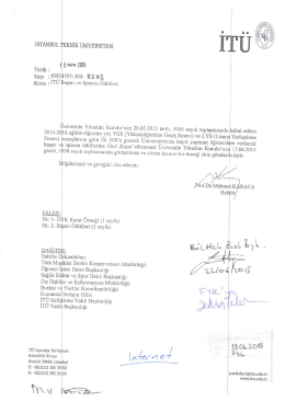 buradan - İstanbul Teknik &Uuml;niversitesi